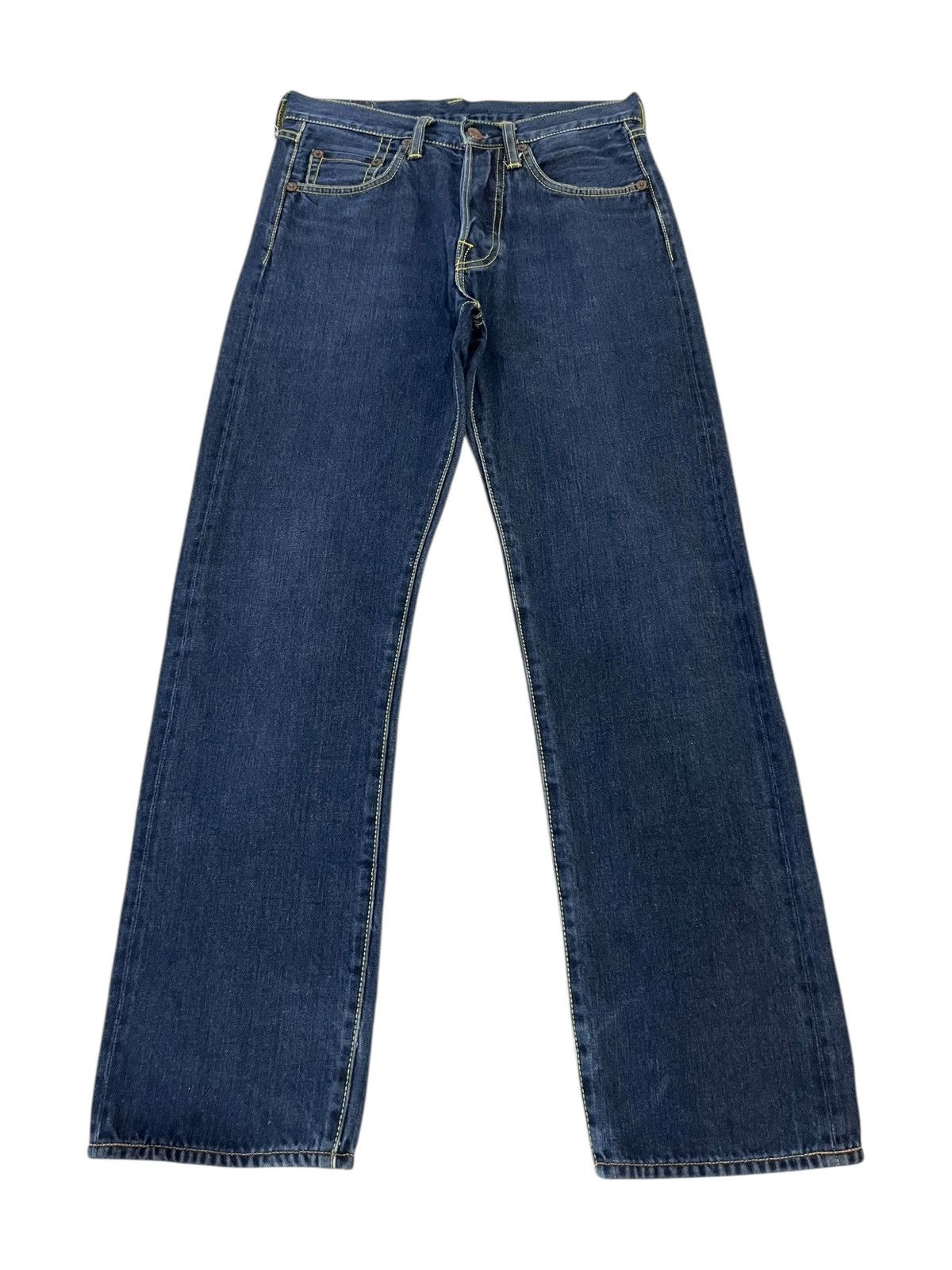 Evisu VERY RARE🔥Vintage EVISU DONNA Pink Selvedge Denim Jeans 27” Size 27" / US 4 / IT 40 - 2 Thumbnail