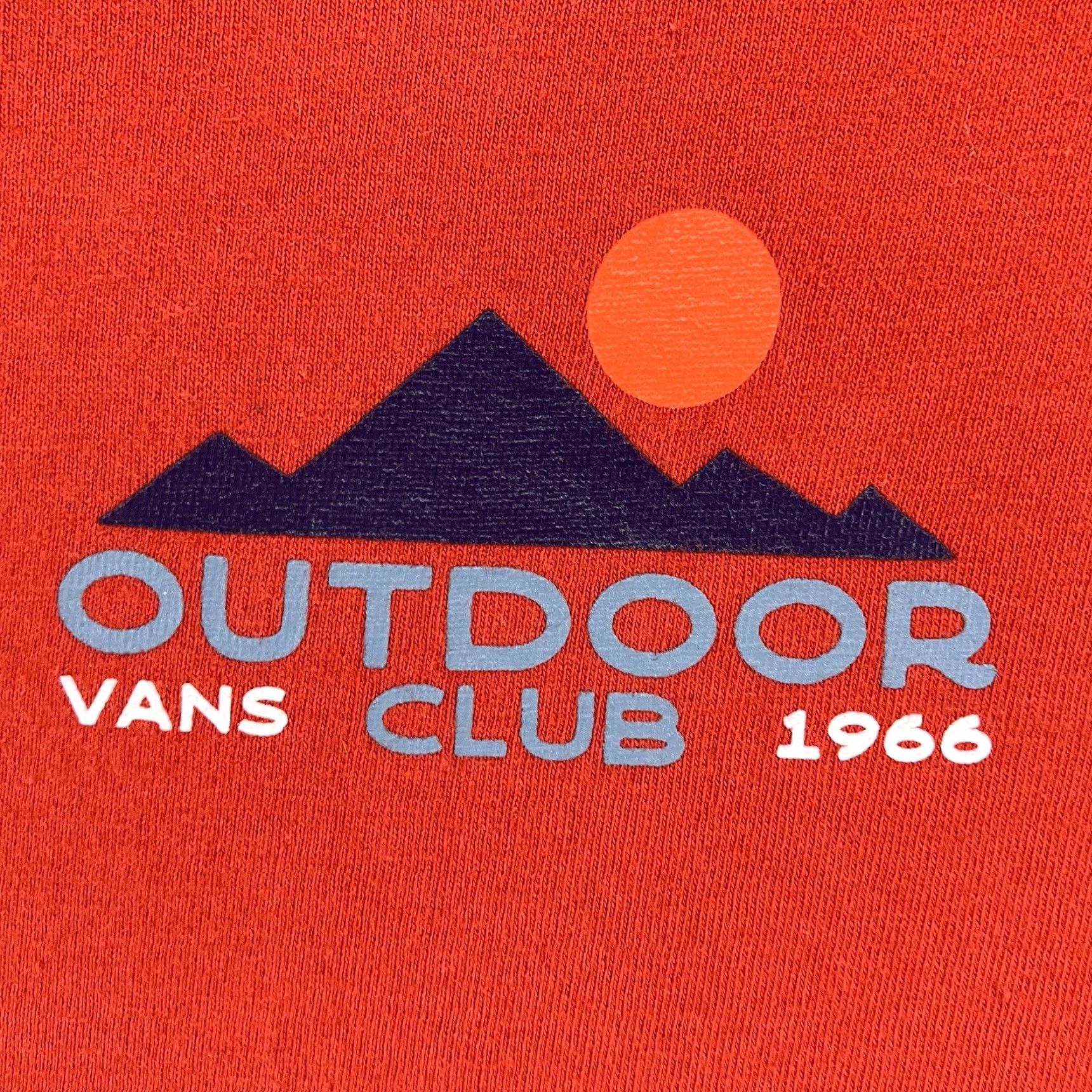 Vans VANS "Outdoor Club" Graphic T-Shirt Men's Large Red Cotton Short Sleeve All Seasons Size US L / EU 52-54 / 3 - 4 Thumbnail