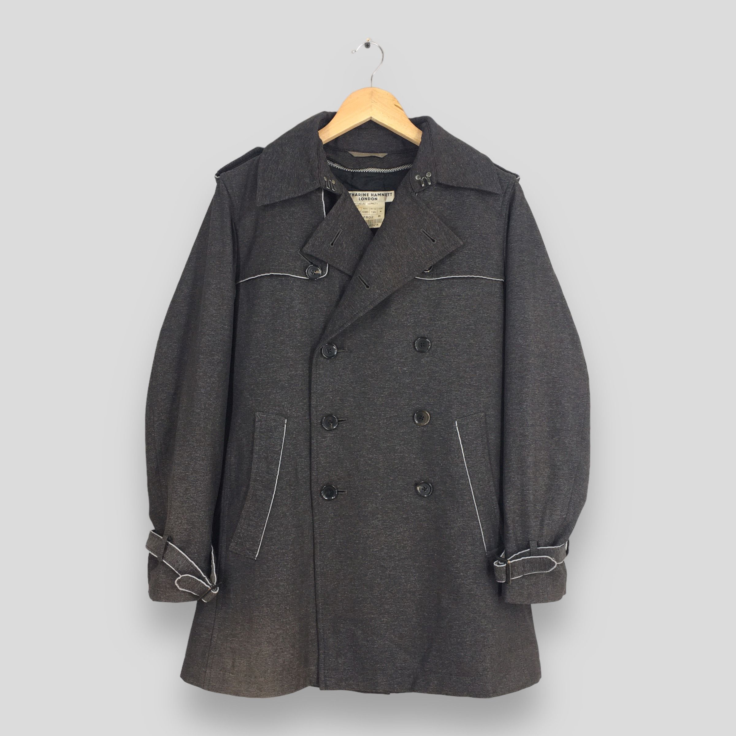 Katharine Hamnett London × Le Grande Bleu (L.G.B.) × Vintage Vintage Katharine Hamnett London Women Long Jacket Medium Size M / US 6-8 / IT 42-44 - 1 Thumbnail