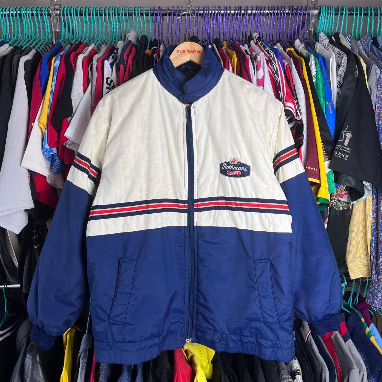 Vintage Vintage 80s Rothmans Racing Team F1 Motorcycle Jacket Size US M / EU 48-50 / 2 - 1 Thumbnail