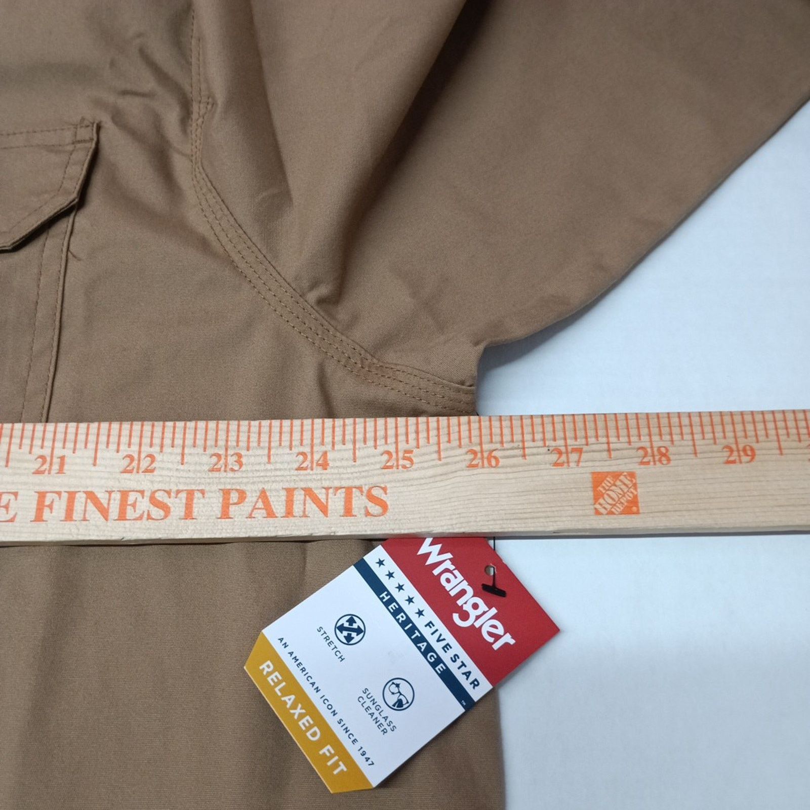Wrangler Wrangler Big Men's Relaxed Fit Woven Shirt Size XL Brown Size US XL / EU 56 / 4 - 6 Thumbnail