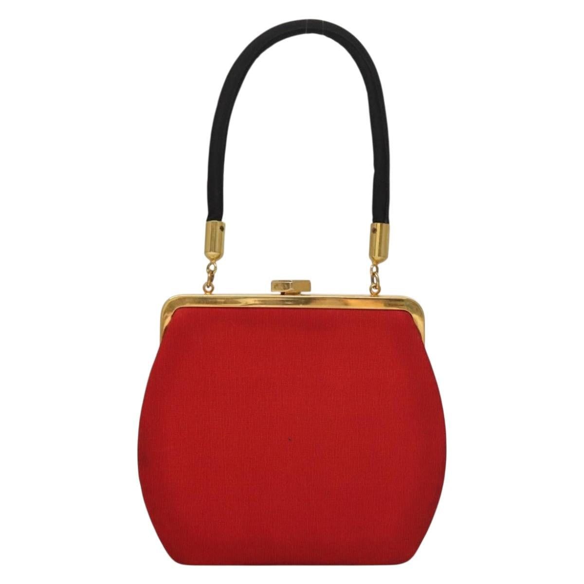 Fendi FENDI Hand Bag Nylon Red Gold Size ONE SIZE - 2 Thumbnail