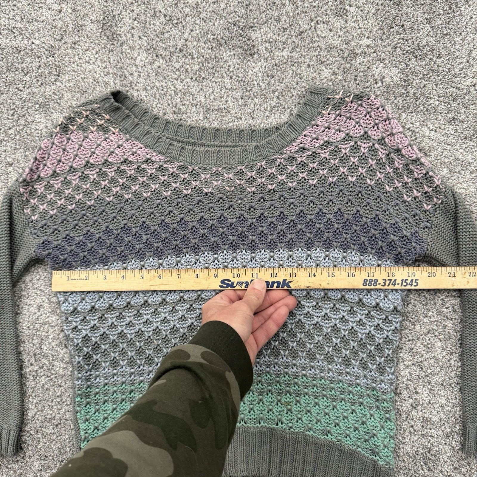American Eagle Outfitters American Eagle Sweater Womens XS Crochet Knit Boho Slouchy Size XS / US 0-2 / IT 36-38 - 3 Thumbnail