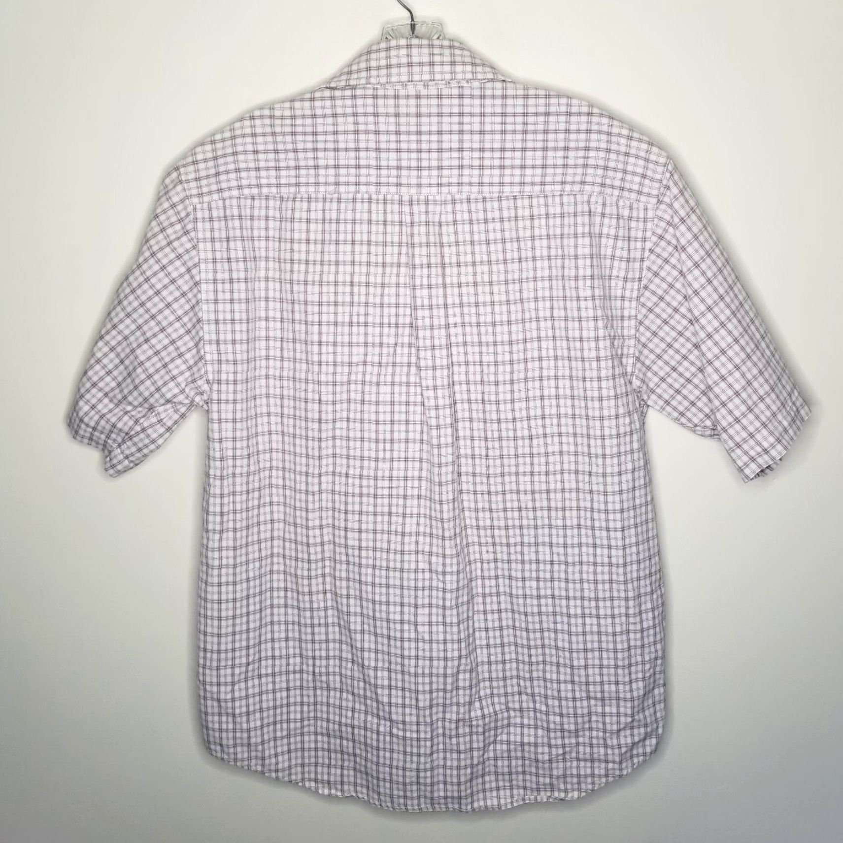 Carhartt Carhartt Shirt Mens Plaid Short Sleeve Button-Up M Red Beige 90s Workwear Mens Size US 31 - 5 Thumbnail