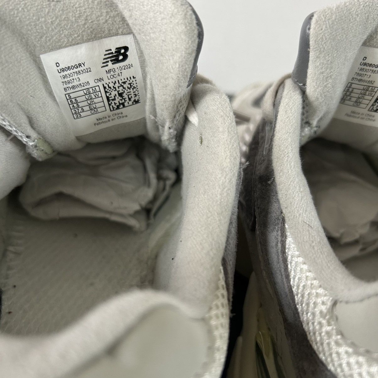 New Balance New Balance 9060 Rain Cloud Grey Women’s 6.5 Size US 6.5 / IT 36.5 - 4 Thumbnail
