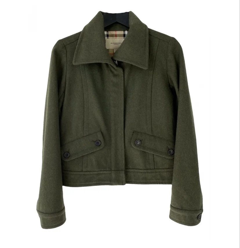 Burberry Burberry Wool Green Jacket Size XS / US 0-2 / IT 36-38 - 1 Thumbnail