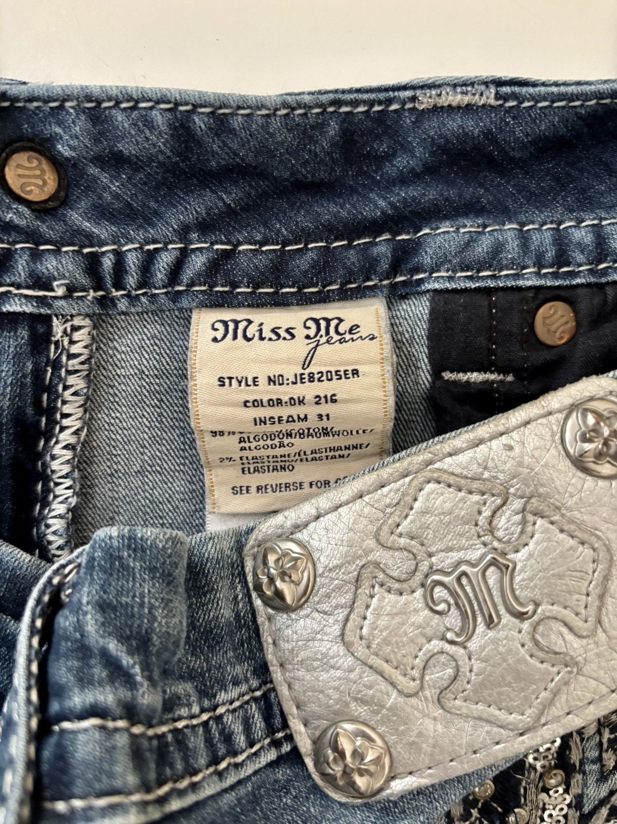 Miss Me Y2K Miss Me Mid Rise Easy Bootcut Jeans Size 31" - 7 Thumbnail