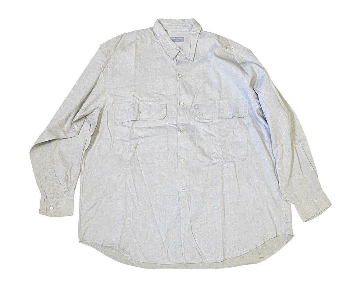 Comme des Garcons Vintage cdg homme light grey button up Size US XL / EU 56 / 4 - 1 Thumbnail