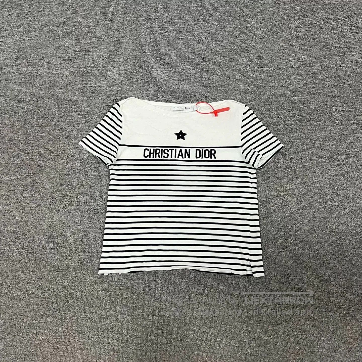 Dior Dior Black White Stripe Star Short Sleeve. Size XS / US 0-2 / IT 36-38 - 2 Thumbnail