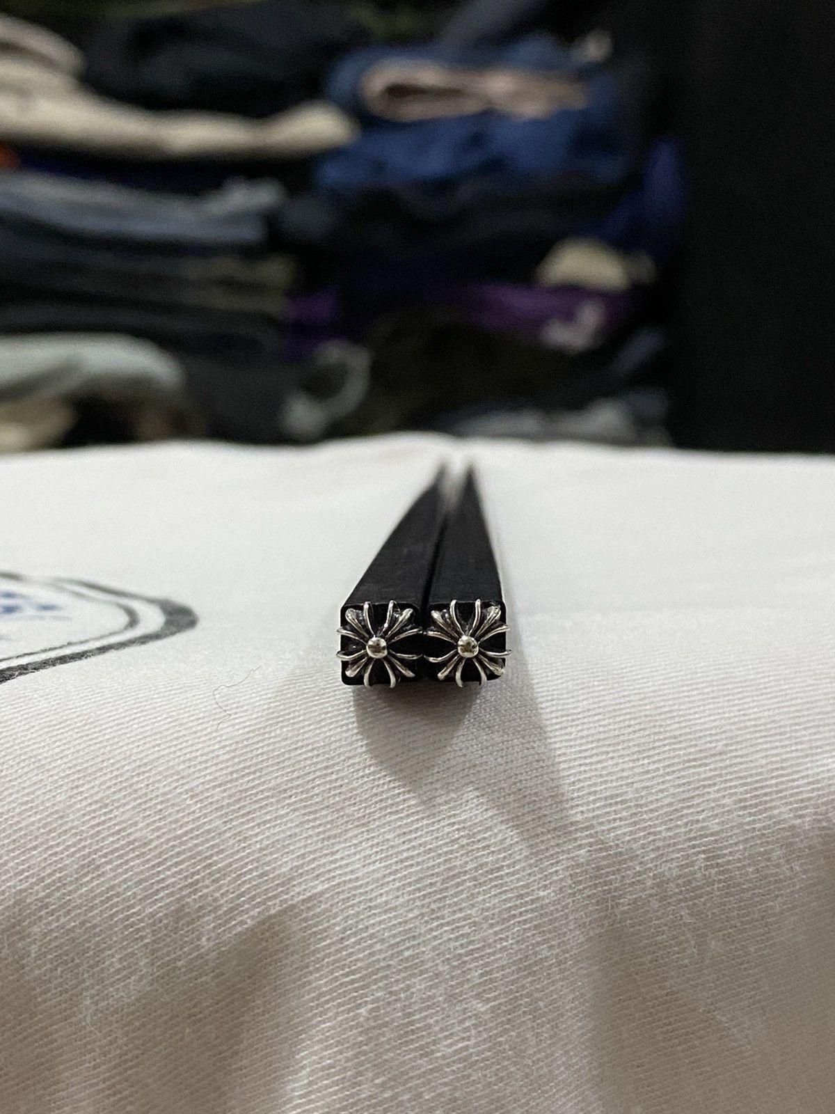 Chrome Hearts Chrome Hearts Silver Chop Stick Size ONE SIZE - 1 Thumbnail