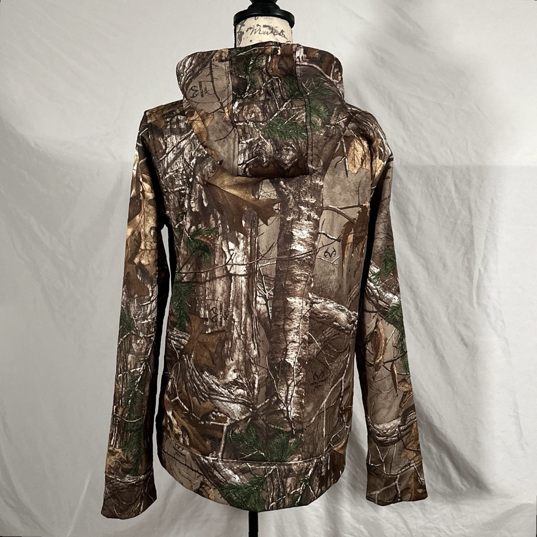 Under Armour Under Armour Boxy Camo Hoodie Womens Medium Brown Woodland UA Cold Gear Realtree Size M / US 6-8 / IT 42-44 - 2 Thumbnail