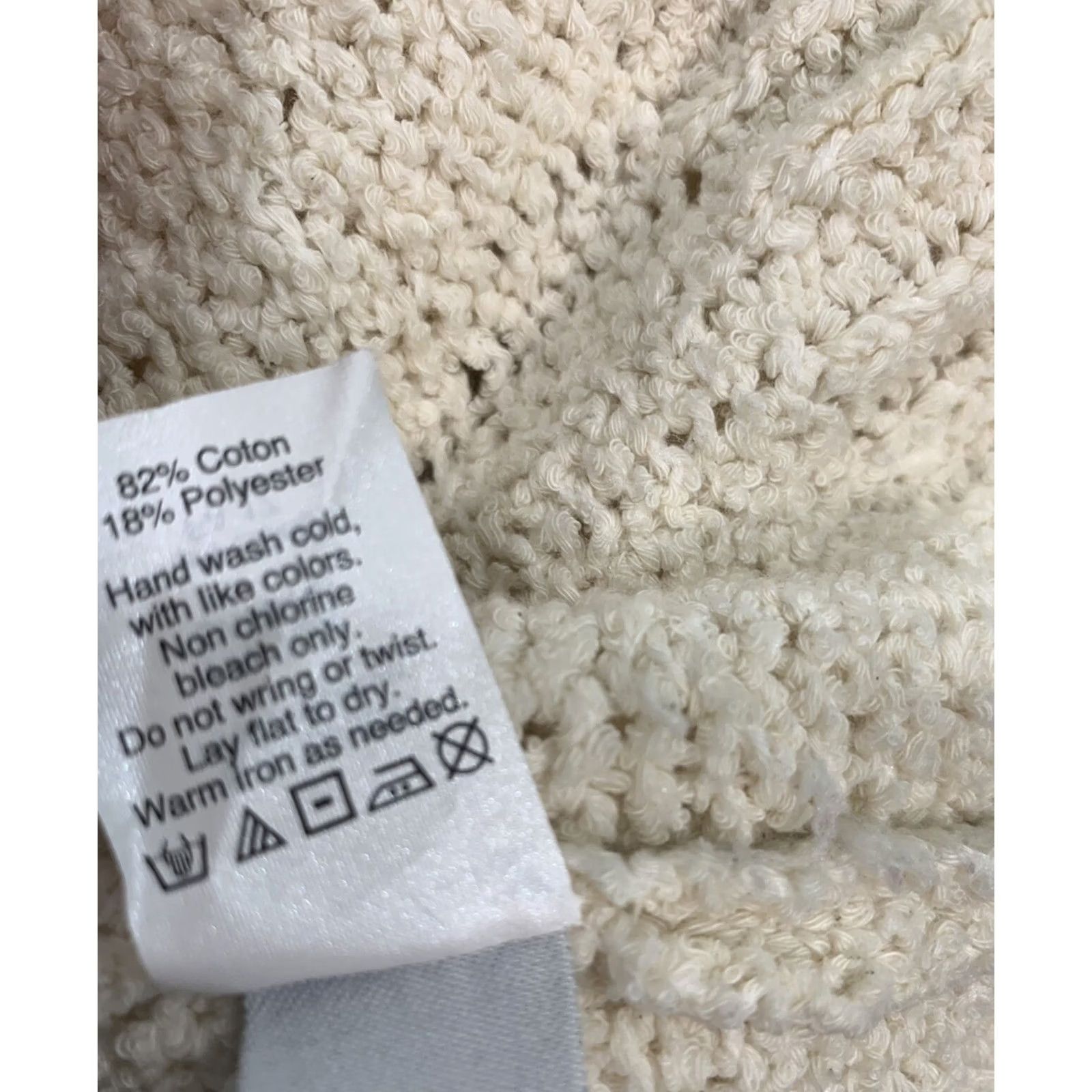 Madewell Madewell Sweater Womens Small Pullover Ivory Fringe Relaxed Fit Bohemian Boxy Knit Size S / US 4 / IT 40 - 6 Thumbnail