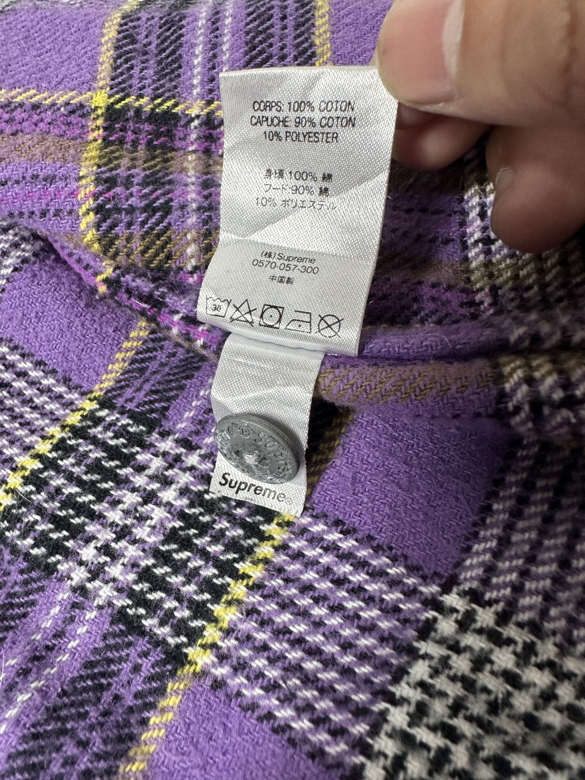 Supreme S/S’18 Plaid Flannel Hooded Shirt Size US L / EU 52-54 / 3 - 10 Thumbnail