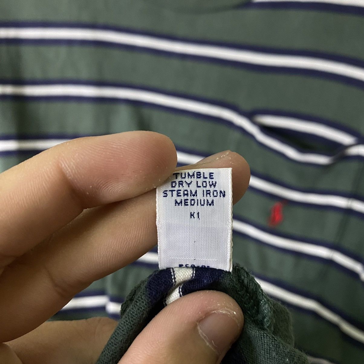 Polo Ralph Lauren Vintage Polo Ralph Lauren Single Pocket Stripes Tee Size US L / EU 52-54 / 3 - 5 Thumbnail