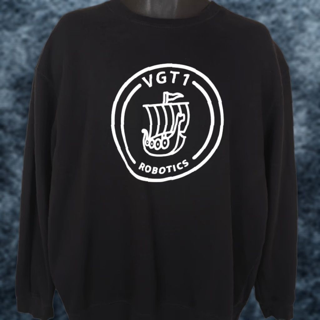 Vintage VGT1 Robotics Sweatshirt Mens XL Black Amazon Viking Ship Size US XL / EU 56 / 4 - 1 Thumbnail