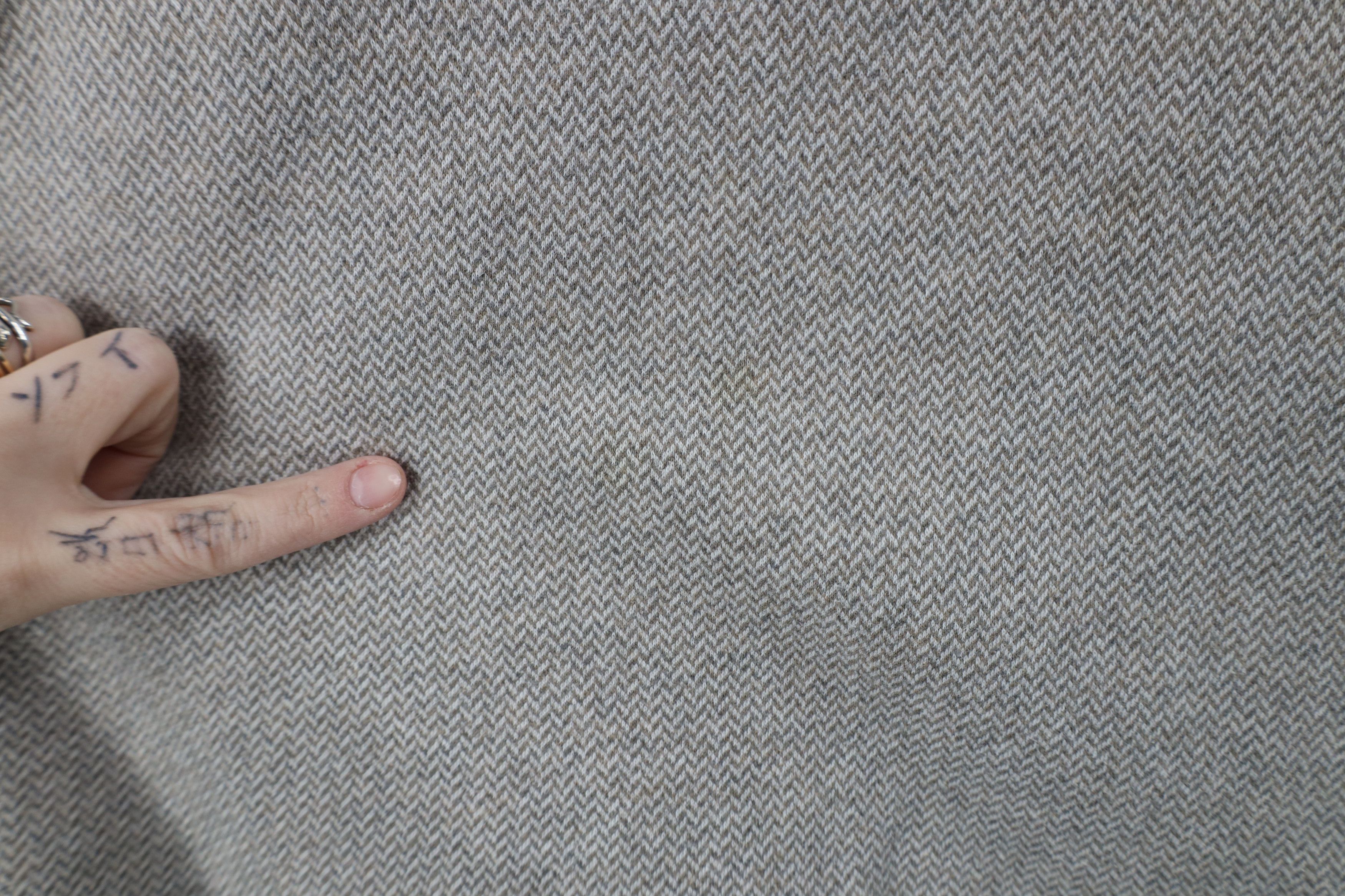 Ralph Lauren × Vintage Vintage 90s Chaps Ralph Lauren Herringbone Long Sleeve Polo Size US XL / EU 56 / 4 - 9 Thumbnail
