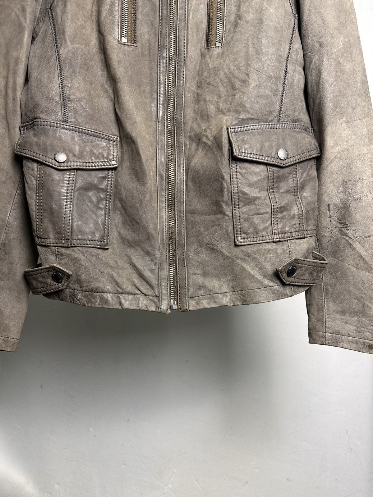 Jean Paul Gaultier 00’s Jean Paul Gaultier Sheepskin Leather Biker Jacket Size US M / EU 48-50 / 2 - 10 Thumbnail