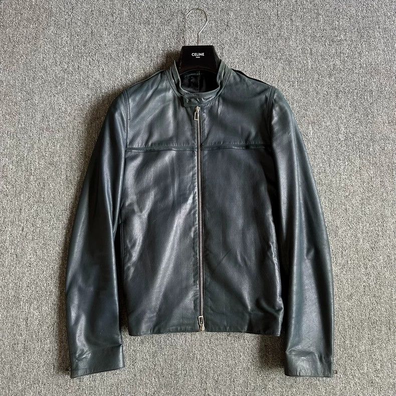 Other Dior Malachite green cowhide leather jacket coat Size US S / EU 44-46 / 1 - 1 Thumbnail