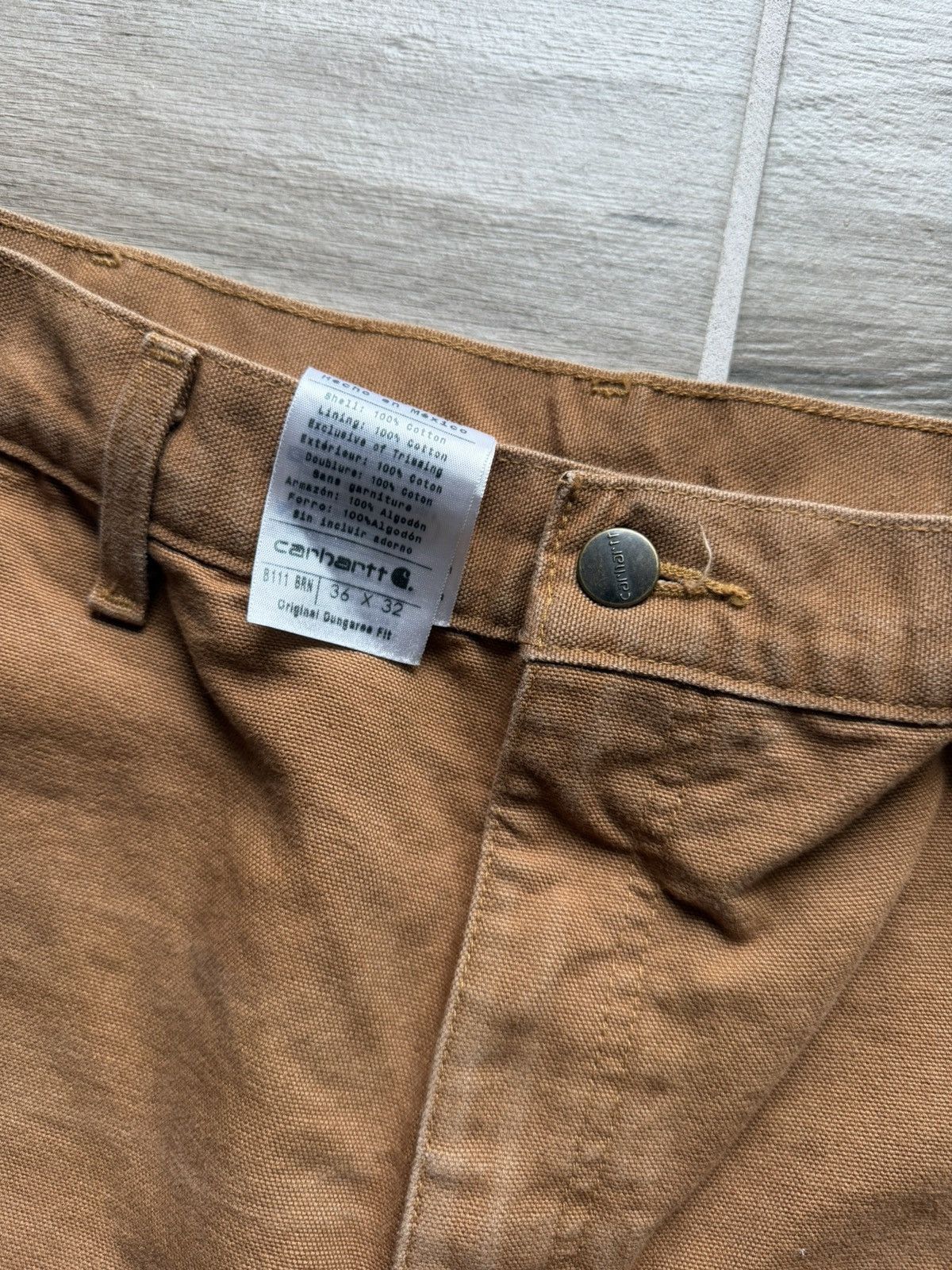 Carhartt Vintage Carhartt Cargo Carpenter Pants Size 36x32 Tan/Brown Size US 36 / EU 52 - 6 Thumbnail