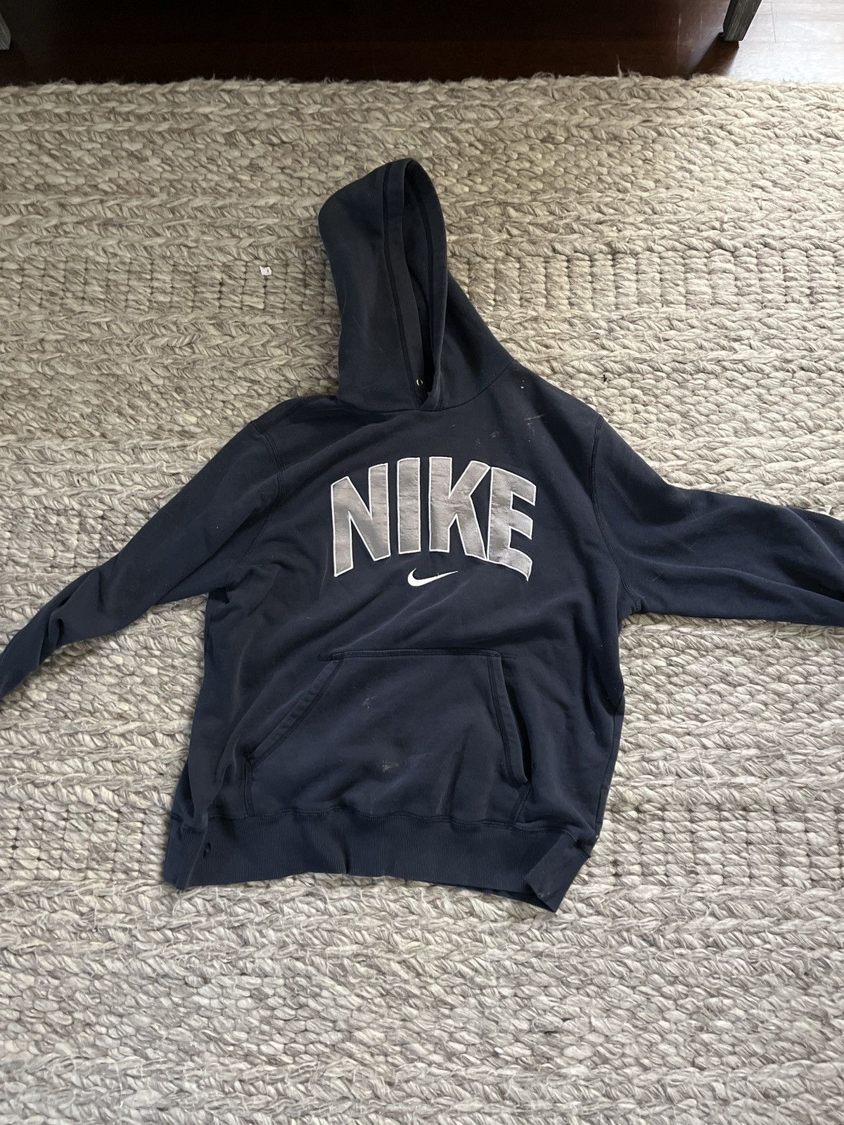 Nike Navy Nike sweatshirt with grey logo Size US XL / EU 56 / 4 - 1 Preview