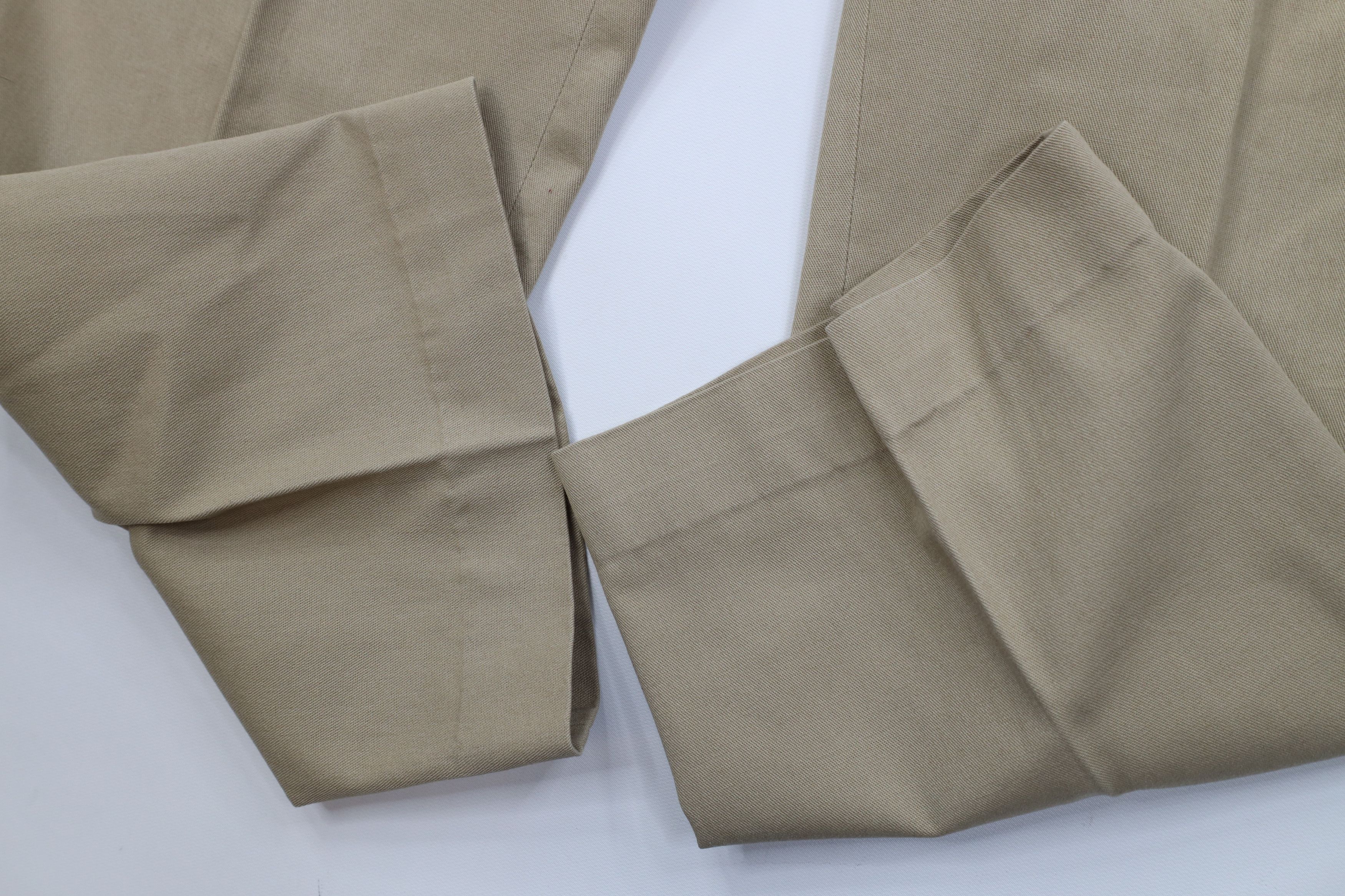 Vintage Vintage 70s Streetwear Wide Leg Chino Pants Trousers Tan Size US 34 / EU 50 - 6 Thumbnail