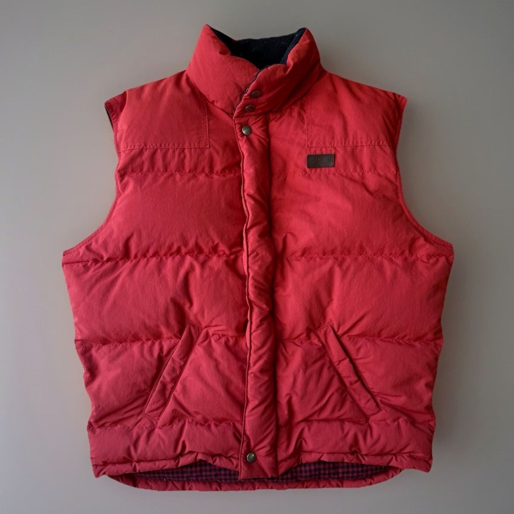 Polo Ralph Lauren VINTAGE Polo Ralph Lauren Vest Medium Red Puffer Full Zip Down Outerwear RRL Size US M / EU 48-50 / 2 - 2 Thumbnail