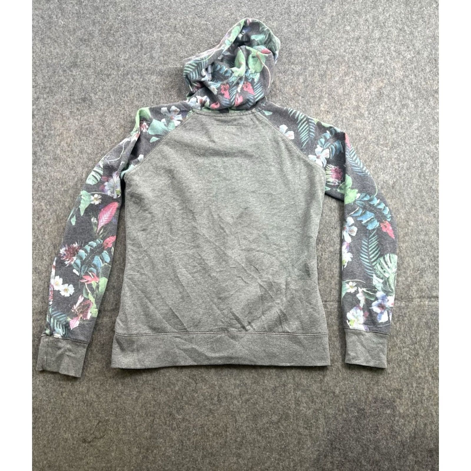 Vintage Aéropostale Hoodie Women Full Zip Gray Tropical Palm Leaf Embroidered Graphic Logo Sz M Jacket Size M / US 6-8 / IT 42-44 - 7 Thumbnail