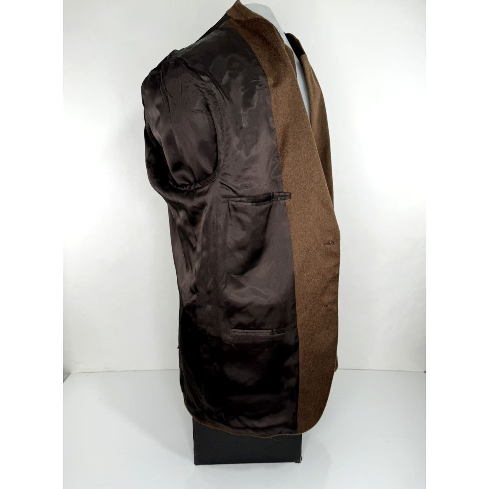 Vintage Arnold Brant Blazer Mens 44 Brown Mink / Cashmere - MINT Vintage? Size 44R - 6 Thumbnail