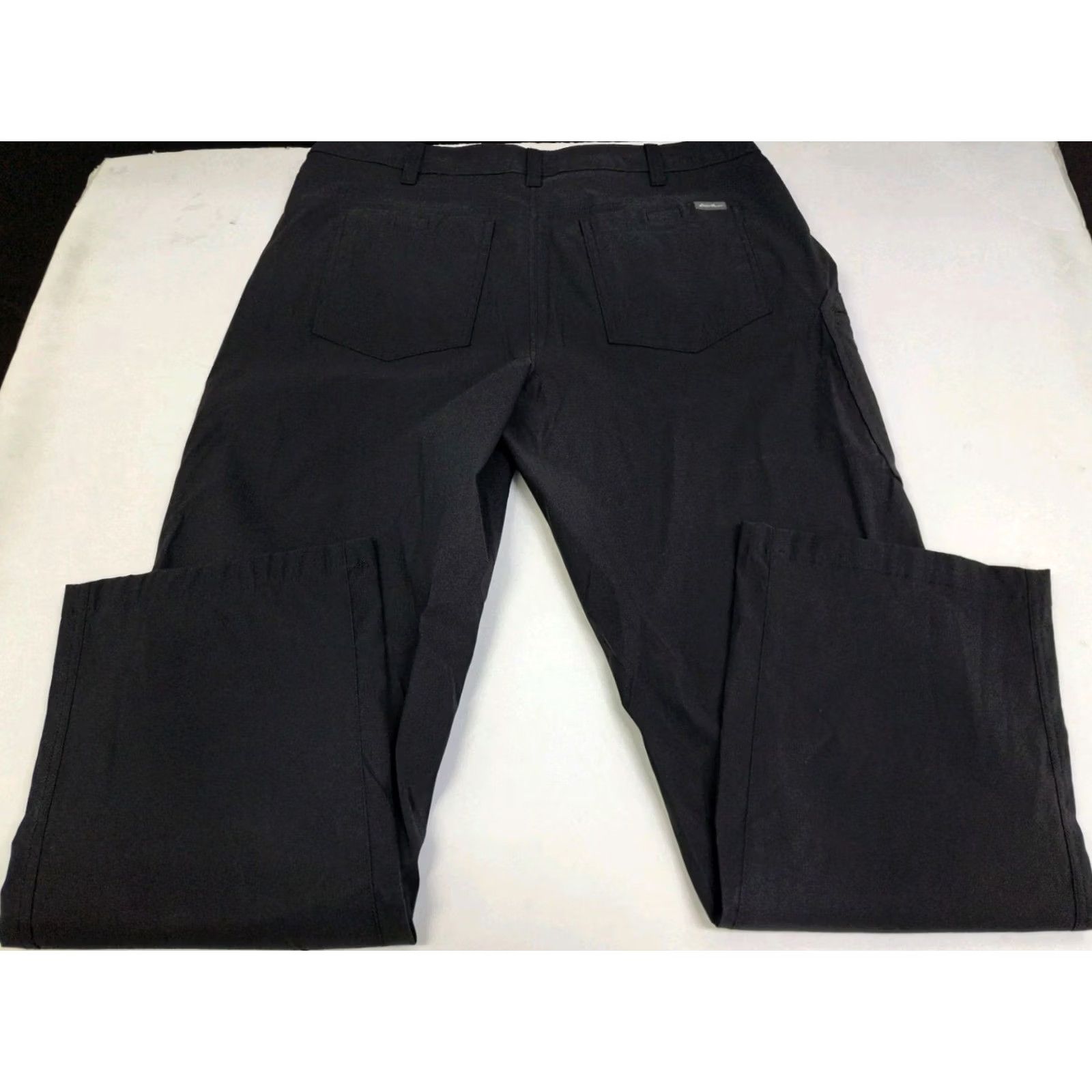 Eddie Bauer Eddie Bauer Mens Black Tech Pants Hiking Outdoors Stretch Size 36/30 Nylon #7325 Pants Regular 36in Inseam 30in Baggy? Size US 36 / EU 52 - 2 Thumbnail