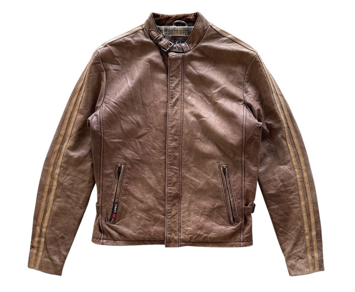 Schott Schott NYC Classic Cafe Racer Leather Jacket Size US M / EU 48-50 / 2 - 2 Thumbnail