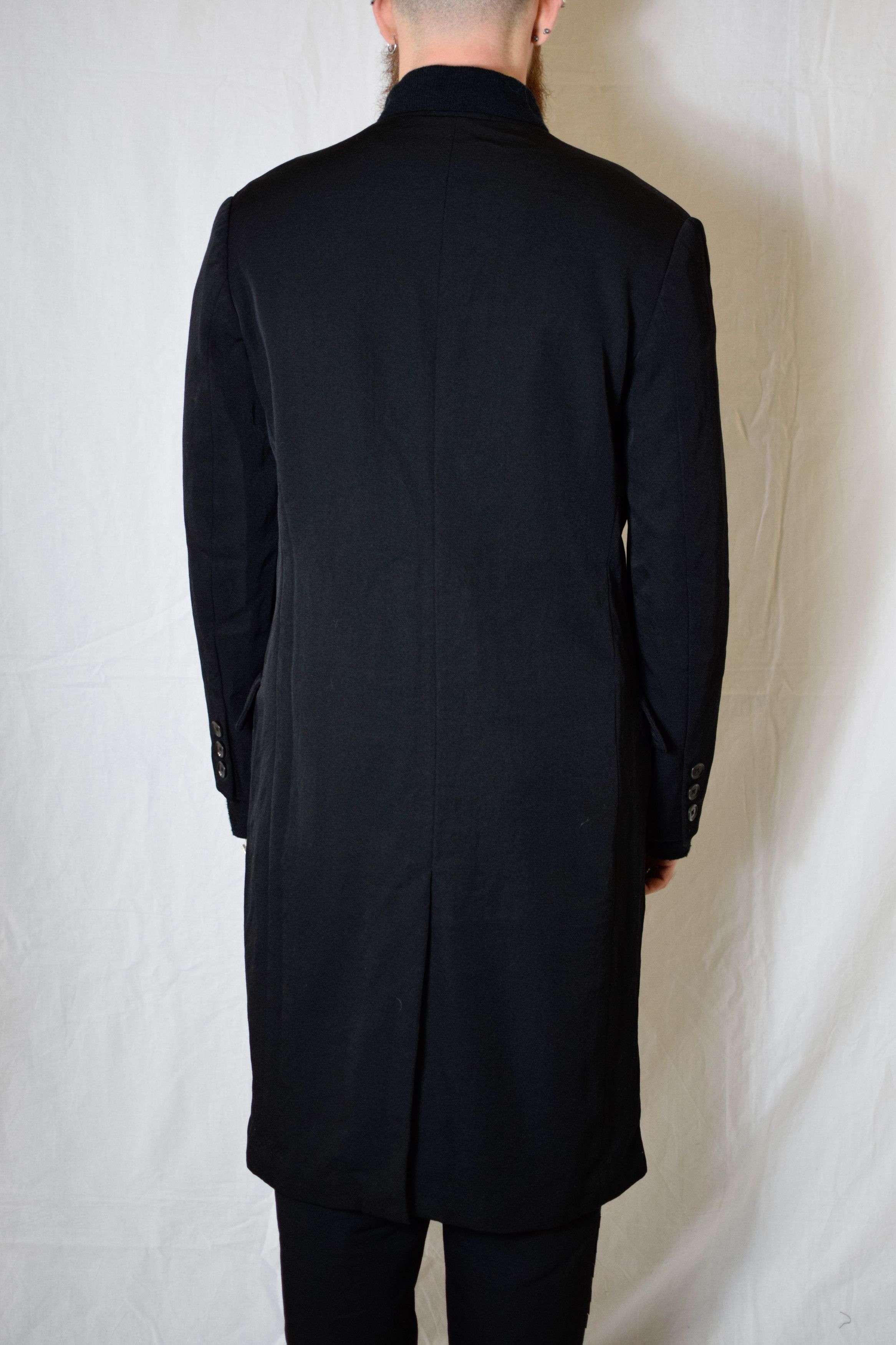 Yohji Yamamoto YYPH AW07 Knit-Collar Coat - HX-J24-102 Size US L / EU 52-54 / 3 - 8 Thumbnail