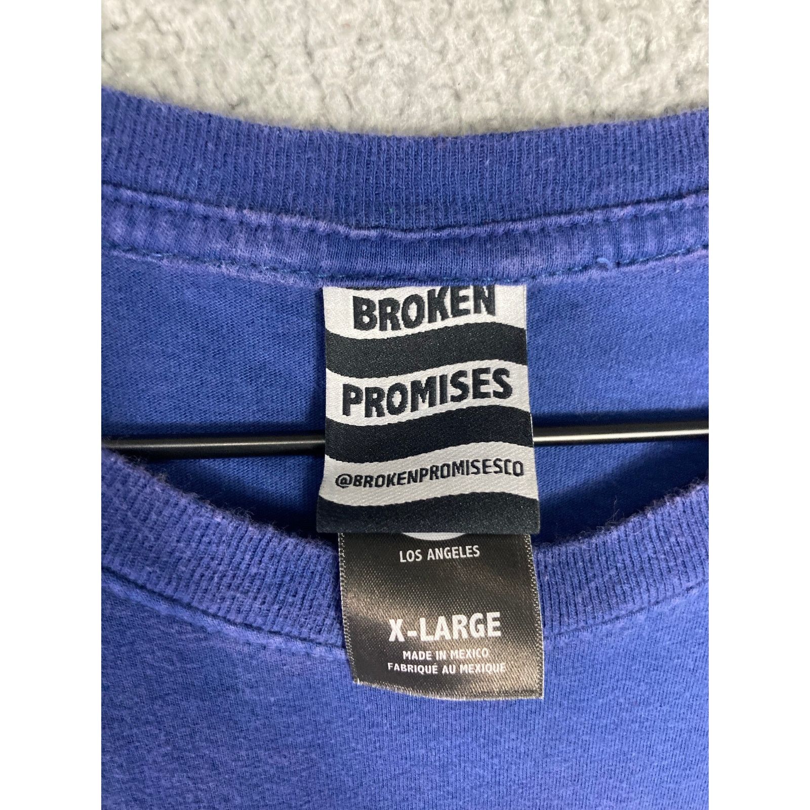 Broken Promises Co. Broken Promises Unisex XL Blue Graphic T-Shirt Size US XL / EU 56 / 4 - 3 Thumbnail