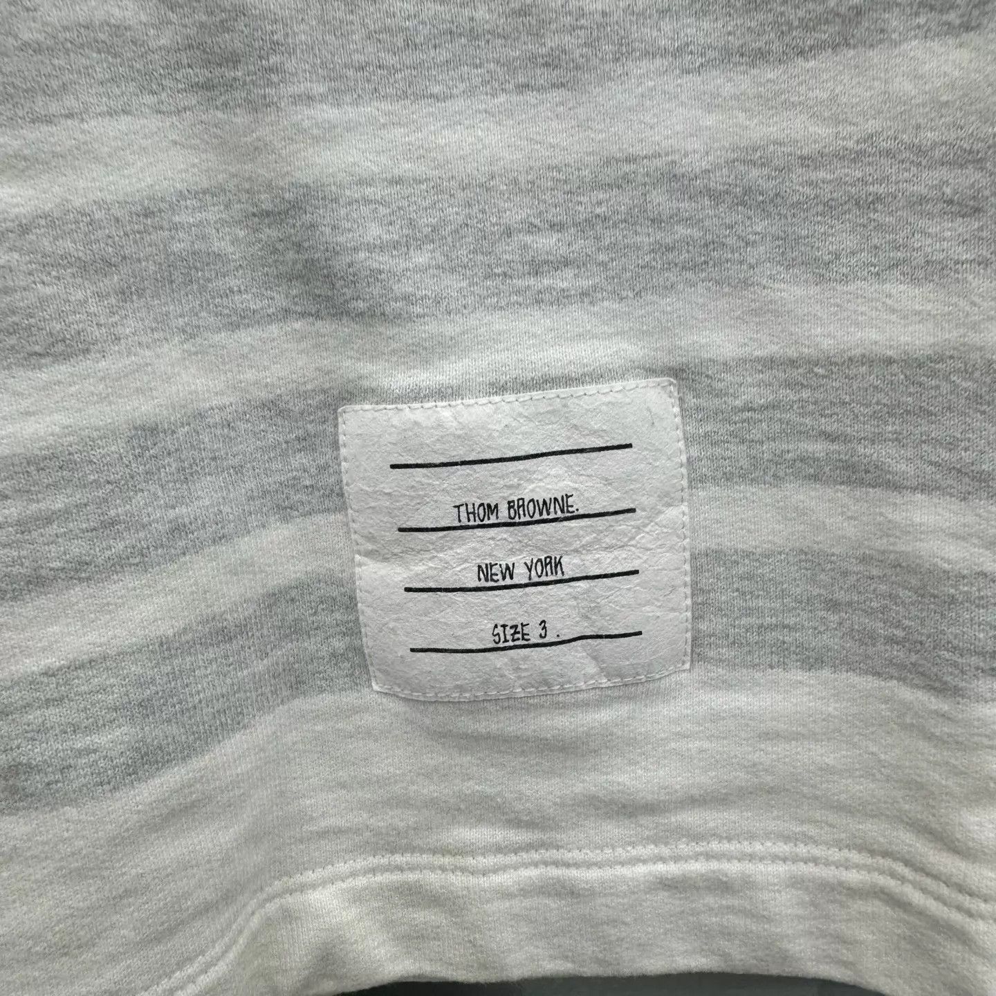 Thom Browne TB White & Gray Colorblocked New Shorts Size 3 Size US 34 / EU 50 - 4 Thumbnail