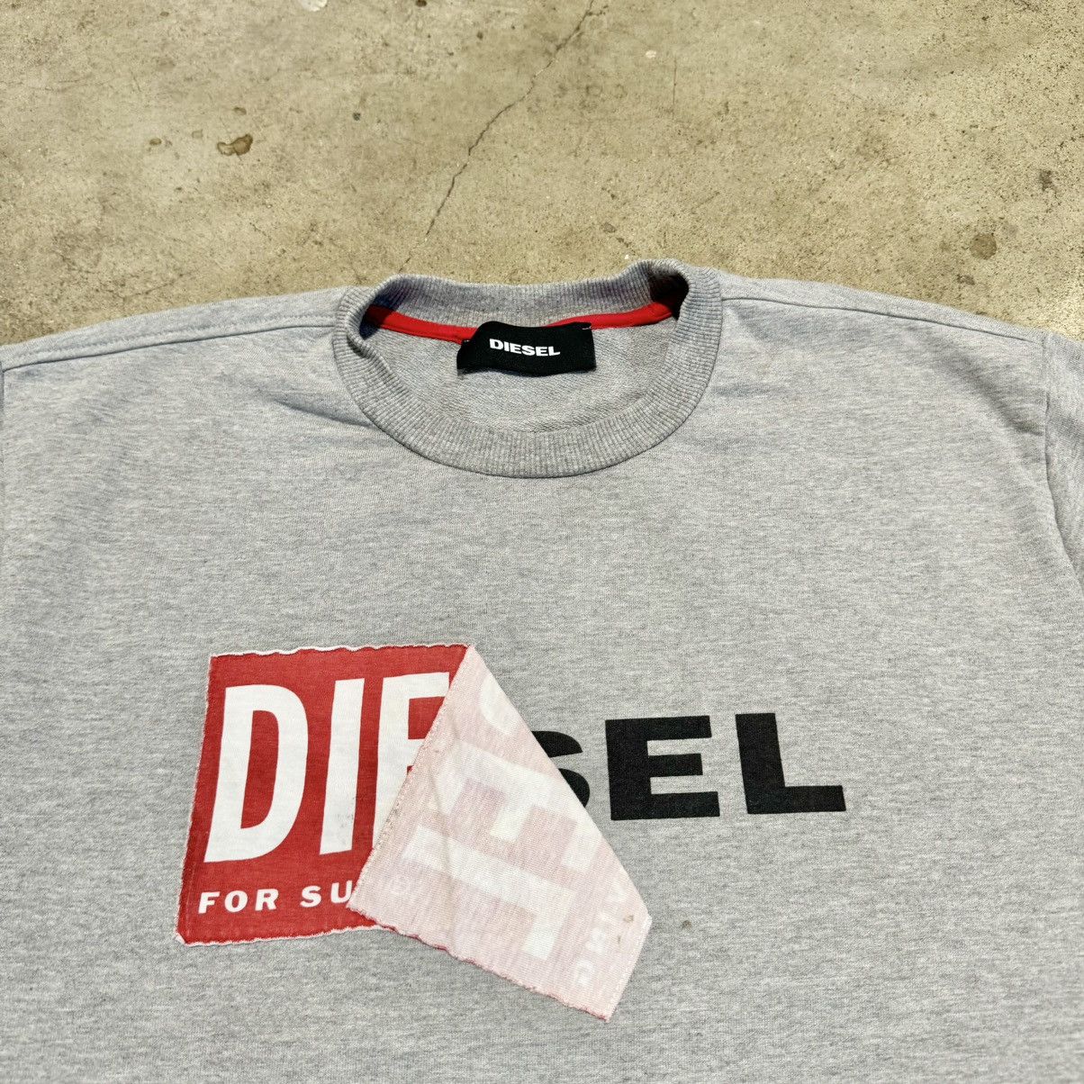 Diesel DEAIGNER DIESEL GREY SWEATSHIRT! Size US XL / EU 56 / 4 - 4 Thumbnail