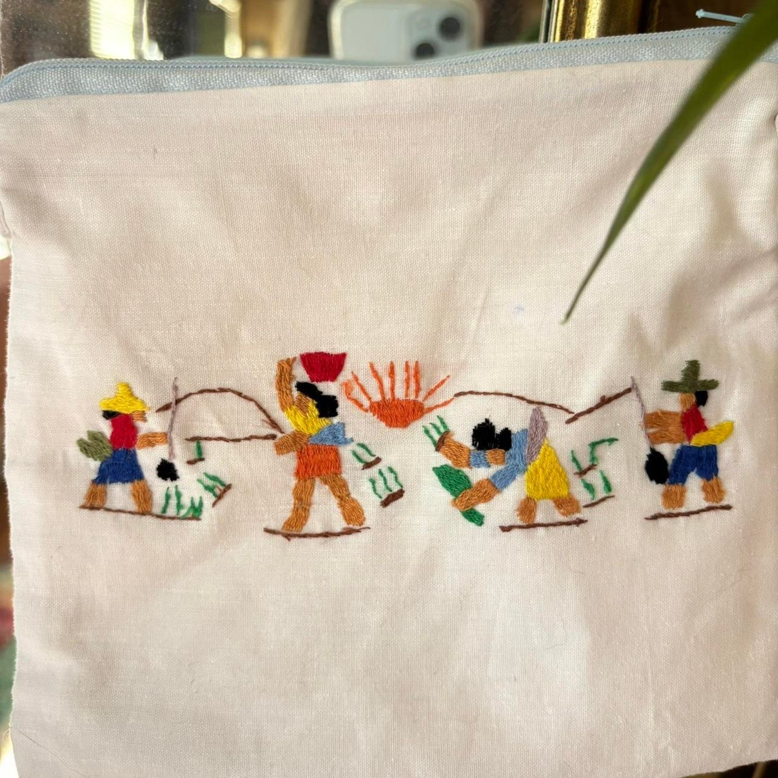 Other Vintage Farm Embroidered Crossbody Satchel Purse Bag Size ONE SIZE - 4 Thumbnail