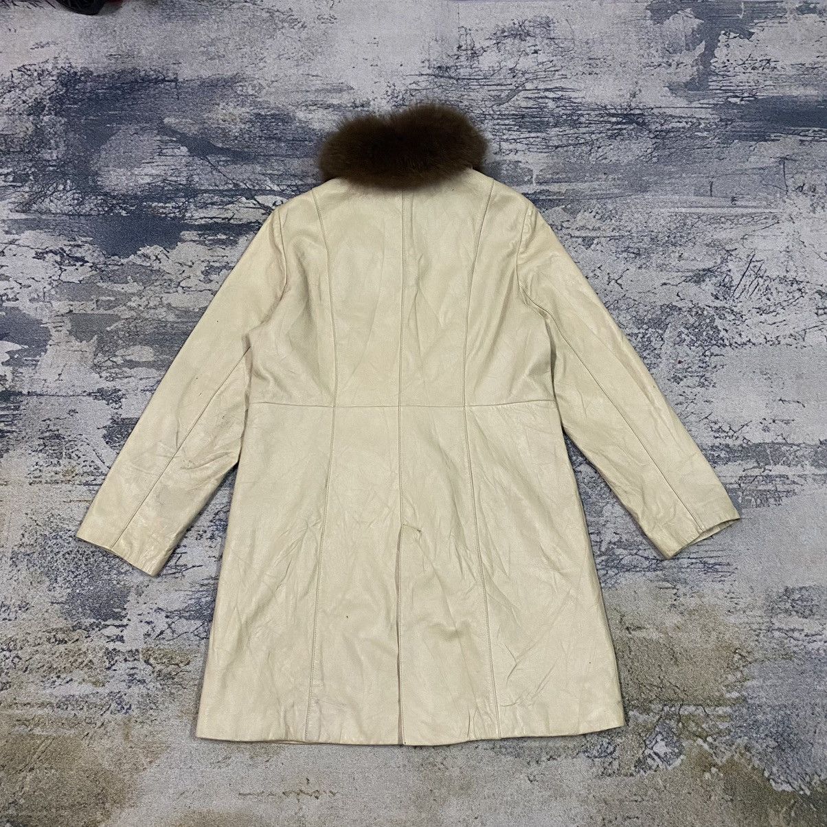 Vintage Vintage Six One Place Fur Neck Leather Jacket Size L / US 10 / IT 46 - 9 Thumbnail