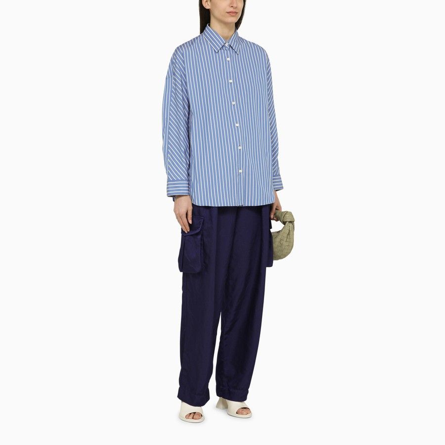 Dries Van Noten o1d2blof0824 Cargo Trousers in Ink Blue Size 28" / US 6 / IT 42 - 2 Thumbnail