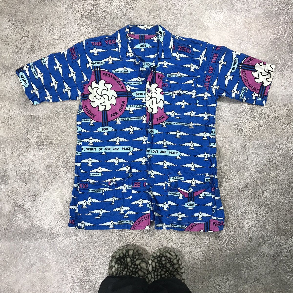 Japanese Brand VINTAGE SHIRT ART ABSTRACT BIRDS STREETWEAR Y2K Size US L / EU 52-54 / 3 - 1 Thumbnail