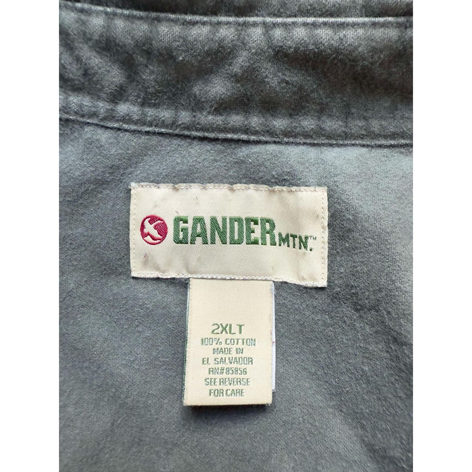 Other Gander Mountain 100% Cotton Button-Up Shirt Green Men's 2XLT Size US XXL / EU 58 / 5 - 6 Thumbnail