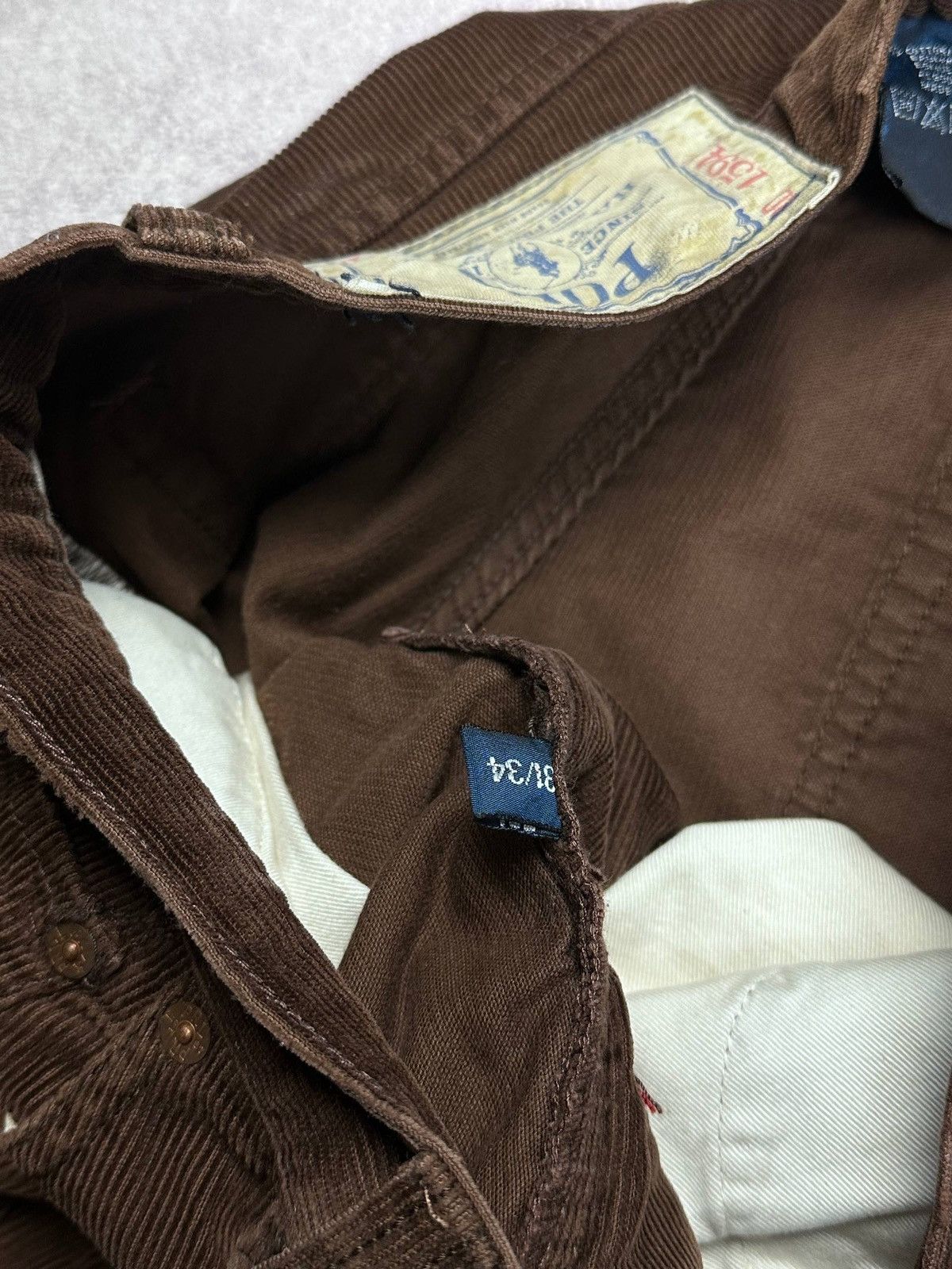 Polo Ralph Lauren Vintage Polo Ralph Lauren Baggy Corduroy Pants Chino 31x34 Size US 31 - 9 Thumbnail