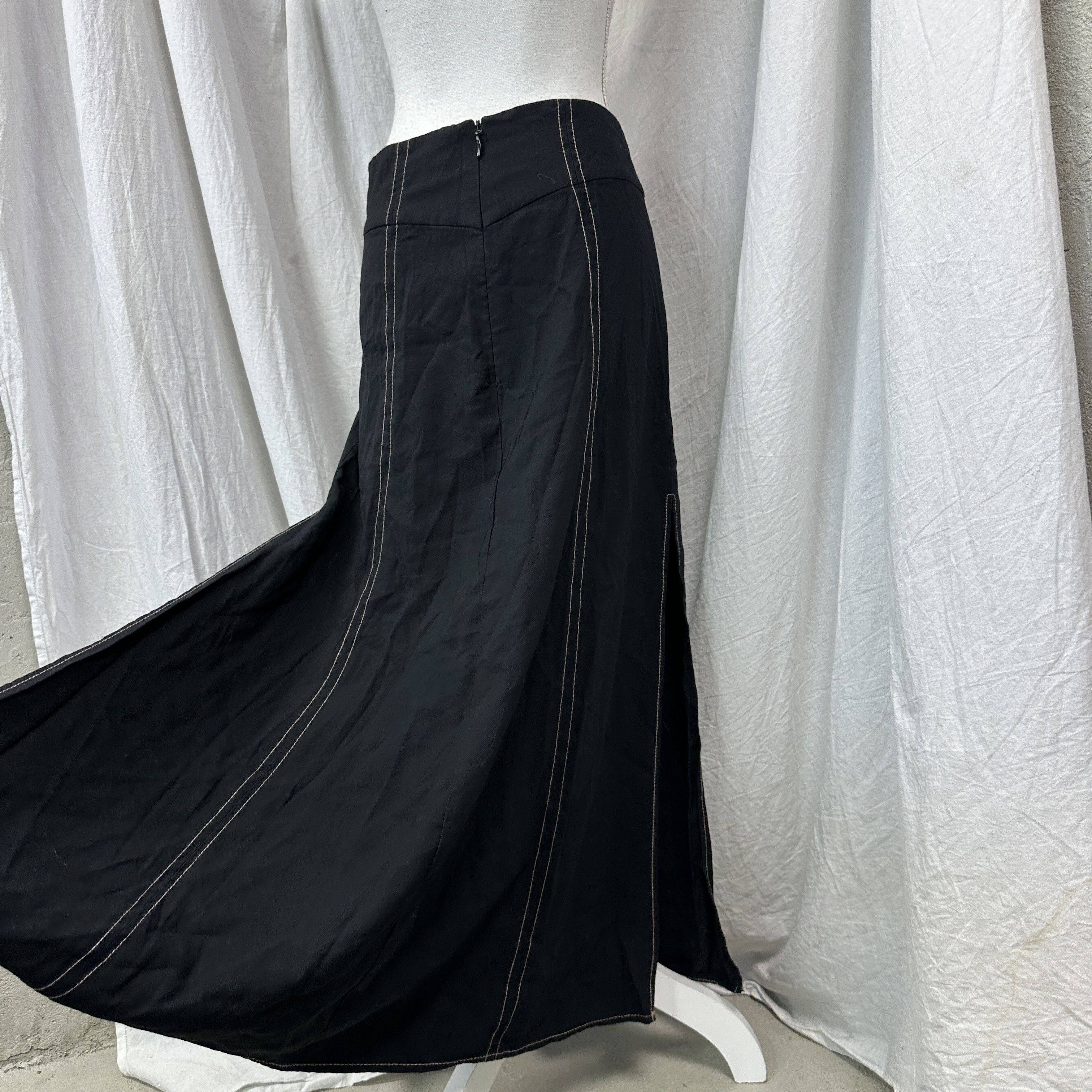 Topshop Vintage Avant Garde Cut Out Asymmetrical Skirt Y2K Size 25" / US 0 / IT 36 - 6 Thumbnail