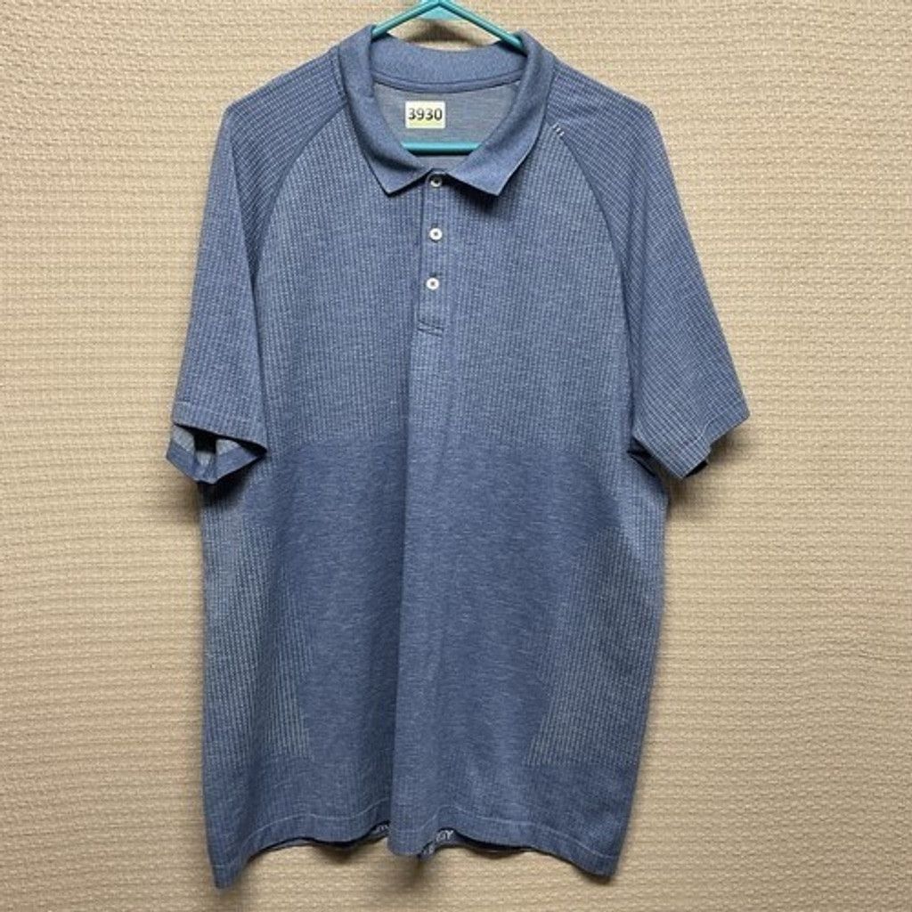 Lululemon Lululemon Short Sleeve Athletic Golf Polo Shirt Men 2XL Blue Size US XXL / EU 58 / 5 - 1 Thumbnail