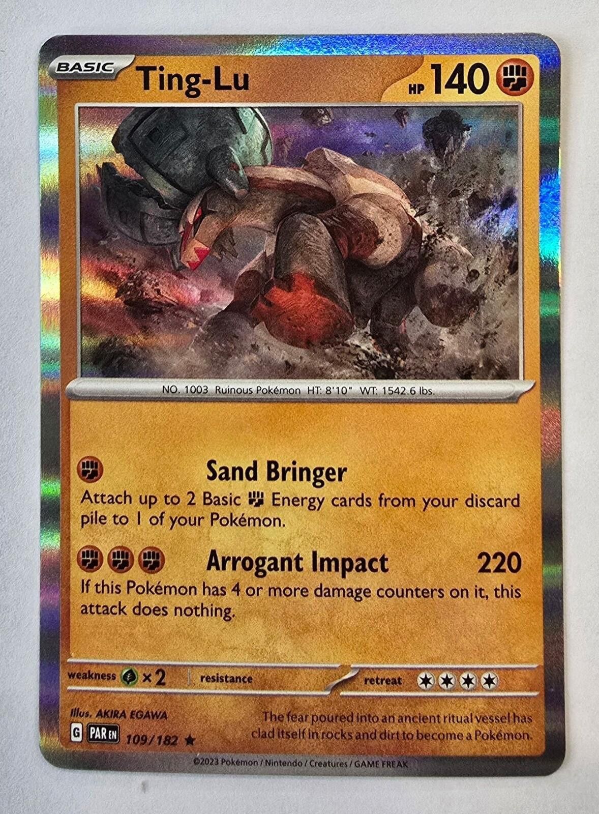Pokemon Ting-Lu #109/182 Size ONE SIZE - 1 Thumbnail