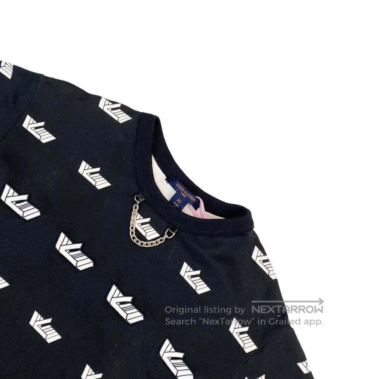 Louis Vuitton Louis Vuitton Black and white aircraft print chain short s Size XS / US 0-2 / IT 36-38 - 3 Thumbnail