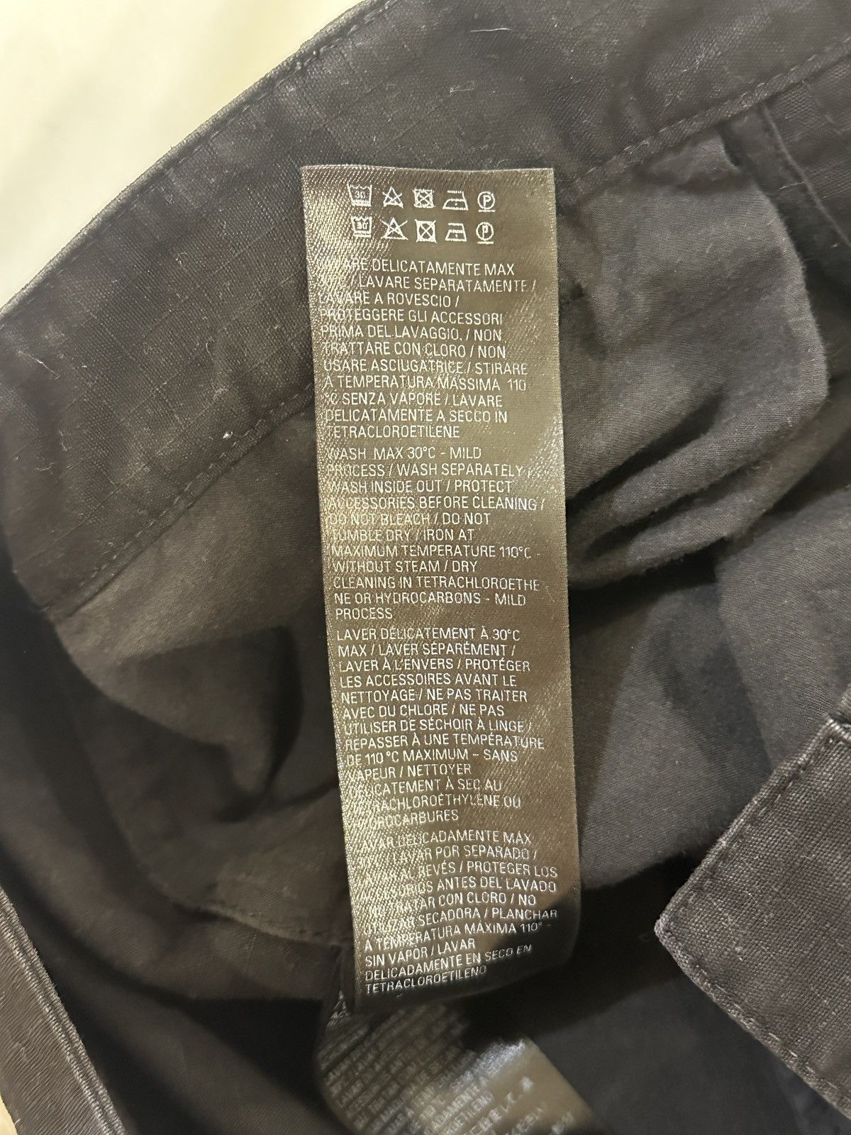 Balenciaga Balenciaga Cotton Ripstop Convertible Cargo Pants in Black Size US 26 / EU 42 - 10 Thumbnail