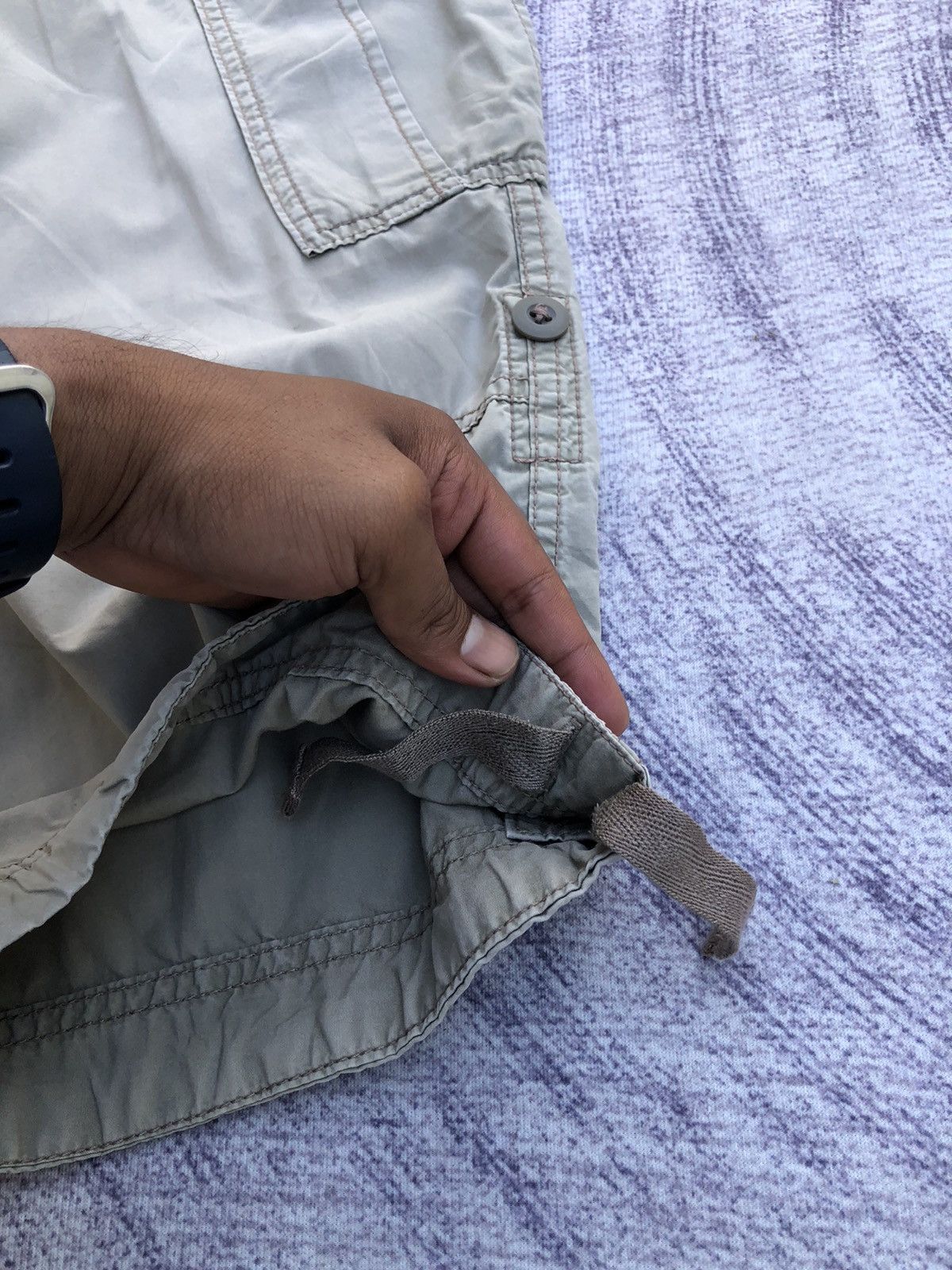 Japanese Brand × Uniqlo 🔴Uniqlo X Cropped Cargo Pants Multipocket Stretchable Size US 31 - 5 Thumbnail
