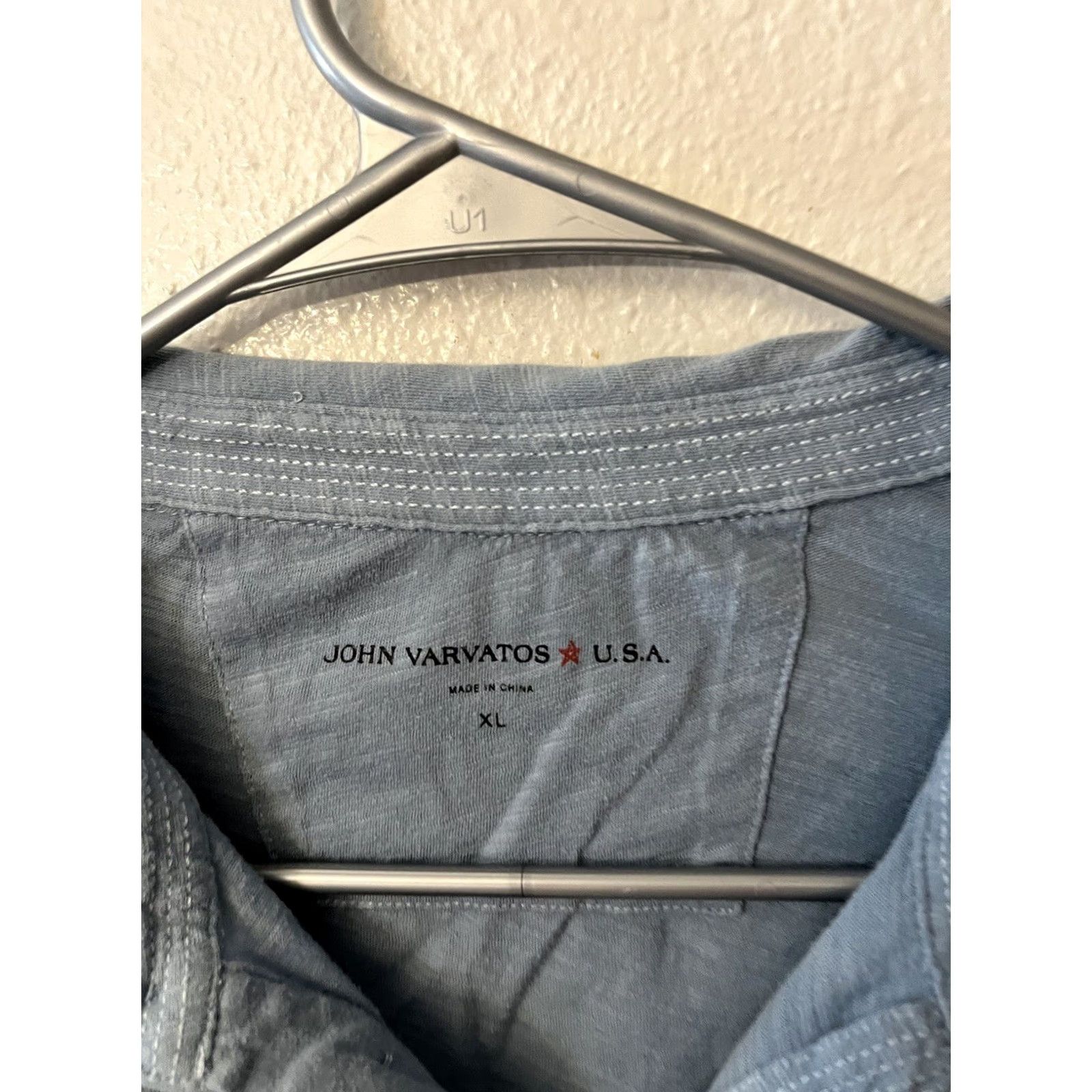 John Varvatos John Varvatos Polo Shirt Men's XL Blue Shirt Polo Short Sleeve Regular Size US XL / EU 56 / 4 - 2 Thumbnail