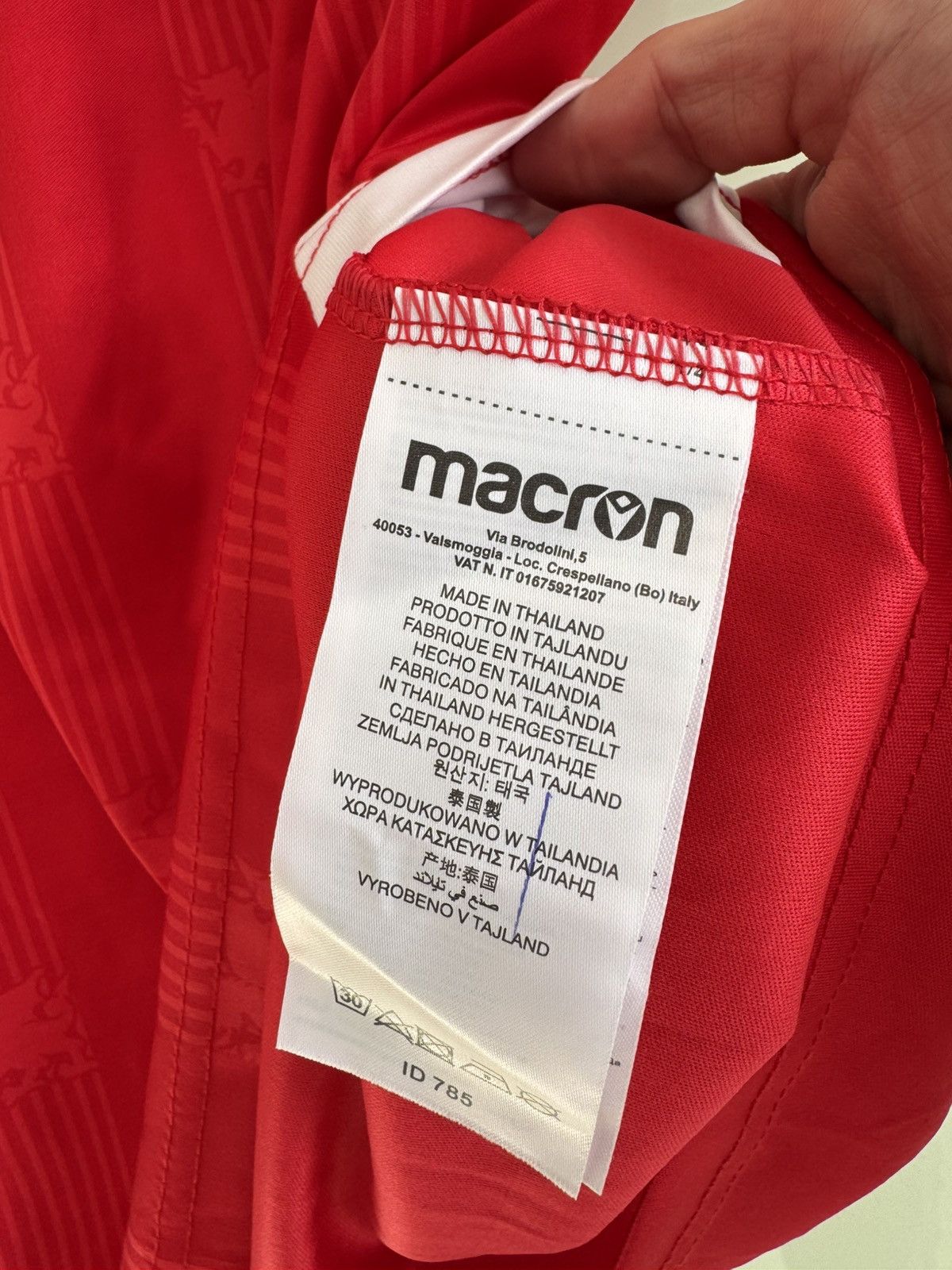 Macron Davies #7 Wrexham 2023-2024 Home Soccer Jersey Football Kit Size US L / EU 52-54 / 3 - 15 Thumbnail