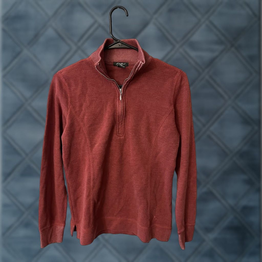Eddie Bauer Eddie Bauer Red 1/4 Zip Pullover Fleece Sweater Women's S Shirt Size S / US 4 / IT 40 - 1 Thumbnail