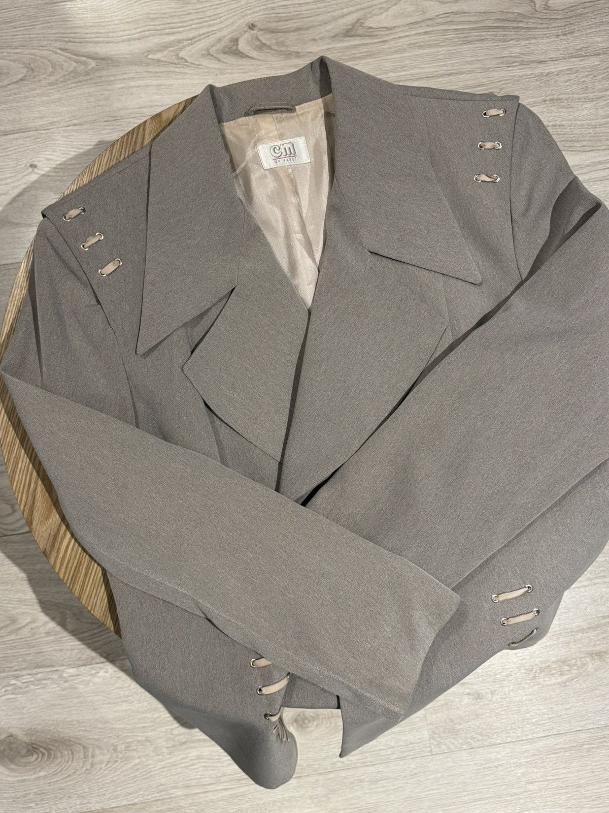 Vintage Vintage Grey Blazer with Decorative Details Size XL / US 12-14 / IT 48-50 - 2 Thumbnail